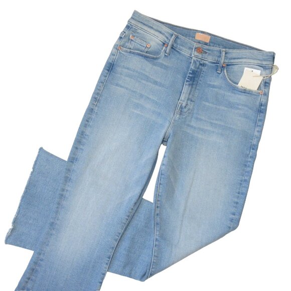 NWT Mother The Weekender Fray in California Cruiser Stretch Flare Jeans 33 - Picture 2 of 11
